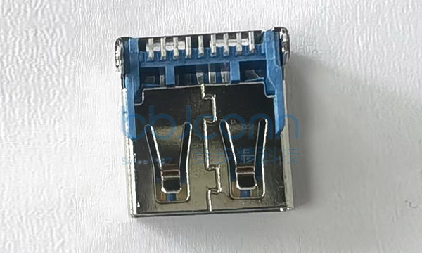 USB 3.0 AF 90度 后两脚插 端子SMT L=14.45 