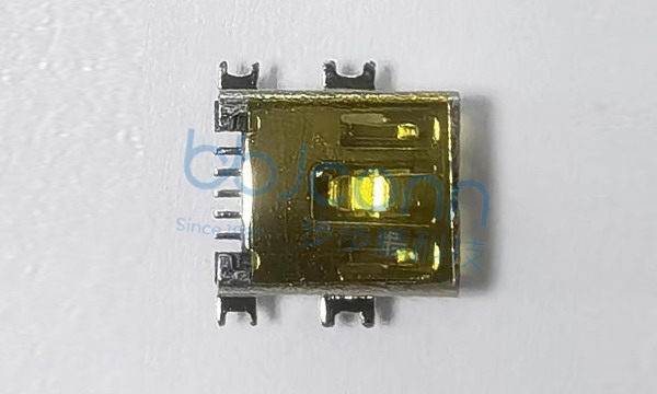 MINI USB 5P/F SMT B型 沉板1.7 L=9.0LCP黑胶铜壳