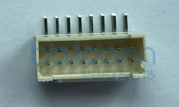 PHB-2x8AW （ 2.0-2x8P ） 双排弯针 带扣 米黄色
