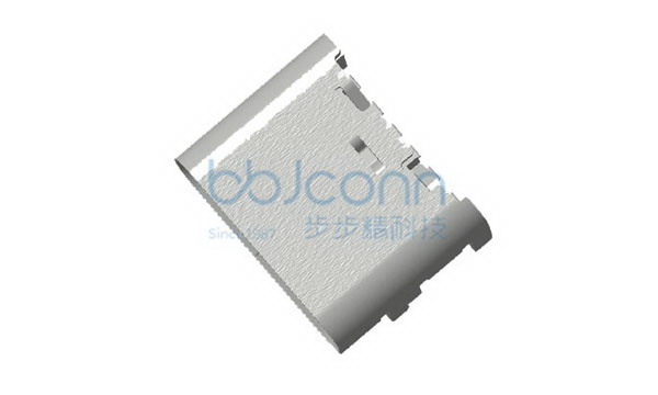 TYPE-C 6P 母座板上四脚插L=6.8 CH1.63 带中夹片