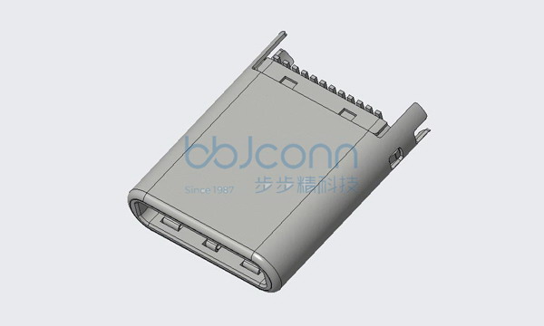 TYPE-C 24P 公头 立贴 带EMC H=8.65