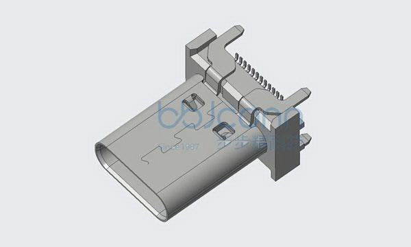 TYPE-C 24P 母座 直立式 H=13.5