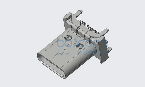 TYPE-C 24P 母座 直立式 H=12.0