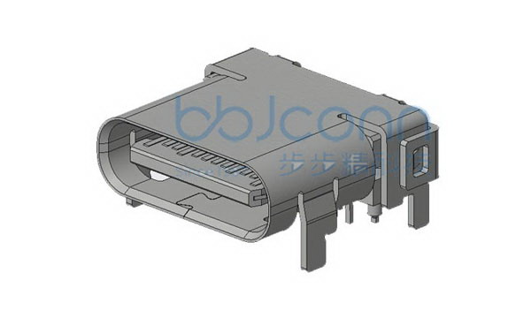 TYPE-C 24PIN 母座 板上单壳 L=8.65 CH=1.81 脚长1.2