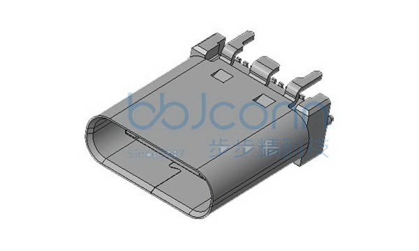 TYPE-C 24PIN 母座 直立式 H=10.5