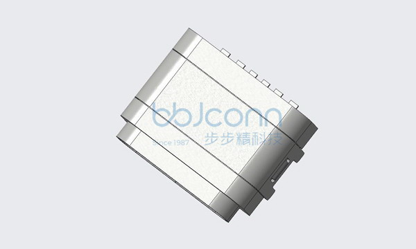 TYPE-C 6P 防水母座 四脚插 带柱 L=8.20 CH=2.35 端子SMT） IPX7 带防水圈（点胶）