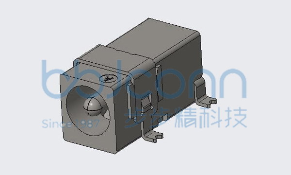 DC插座-1.60针 全铜 板上型 五脚贴 （DCJR0027-F04A5BR-A）