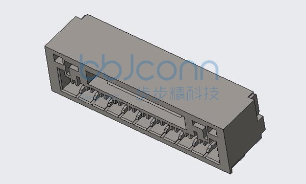 针座 1.25-10P 卧贴 带扣 米黄色
