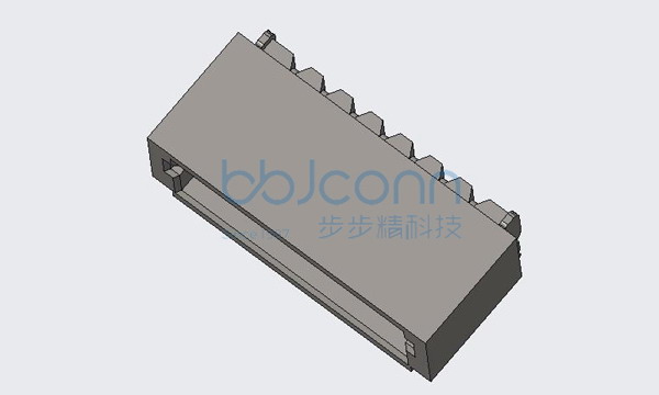 针座 1.0-7P 立贴 加盖 米黄色