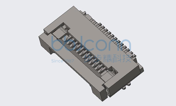 0.5-12P翻盖下接H =2.0mm