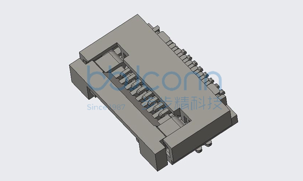 0.5-8P翻盖下接H =2.0mm