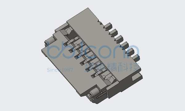 FPC 0.5-6P 翻盖下接 H=1.0