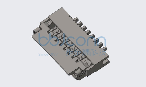 FPC 0.5-8P 翻盖下接 H=1.0