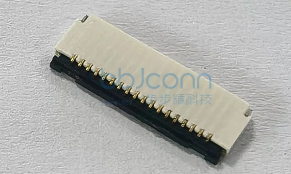 FPC 0.5-18P 后翻式 H=1.0 白色基座