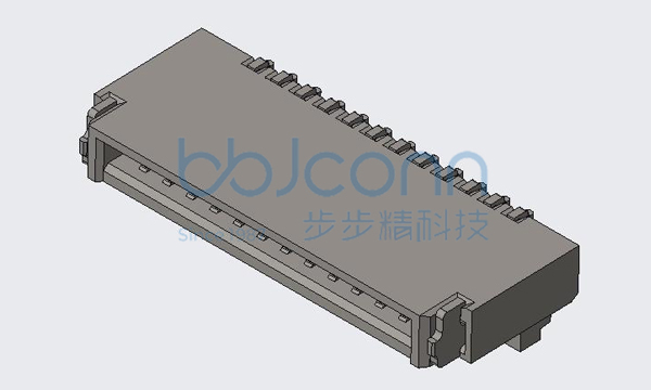 FPC 0.5-12P 后翻式 H=1.0