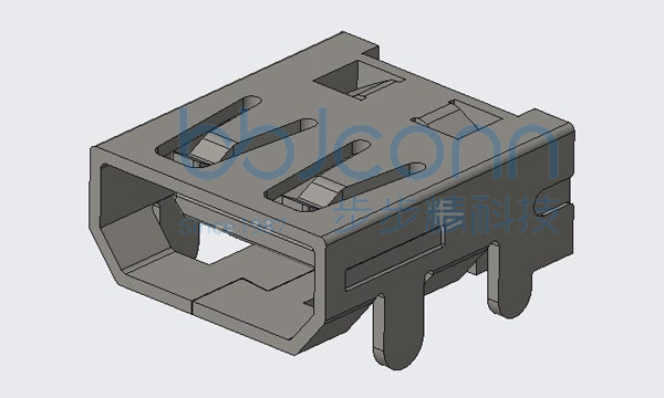 HDMI D TYPE L=7.5 SMT SHELL LEG DIP+DIP