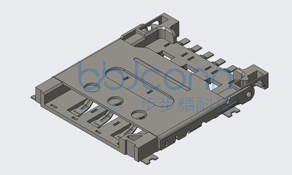 卡座 NANO SIM 6Pin 掀盖式 H=1.40 贴片 无柱