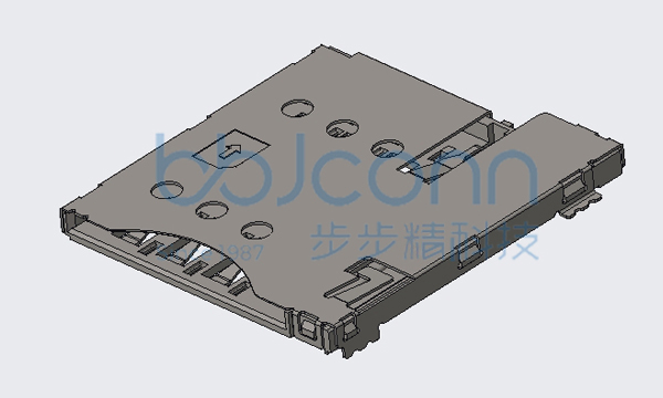 卡座 MICRO SIM CARD PUSH PUSH 7PIN 带CDPIN H=1.35 无柱