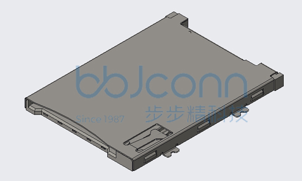 卡座 SIM PUSH 8+1 贴片 带定位柱 H=1.88