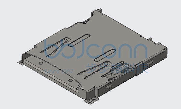 卡座 TF PUSH 8+2PIN 带检测PIN 带CDPIN L=15.95 H=1.68 贴片 无柱