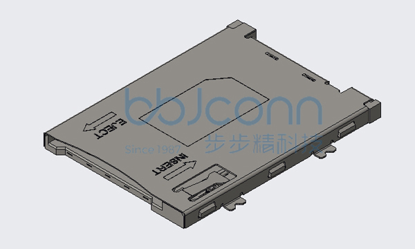 卡座 SIM Card Push-Push 8P 带CDPIN H=1.93 贴片 无柱