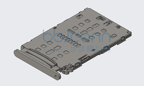 卡座 1.35H 双NANO+T 三选二 SIM LCP黑胶 接触区镀金G-F