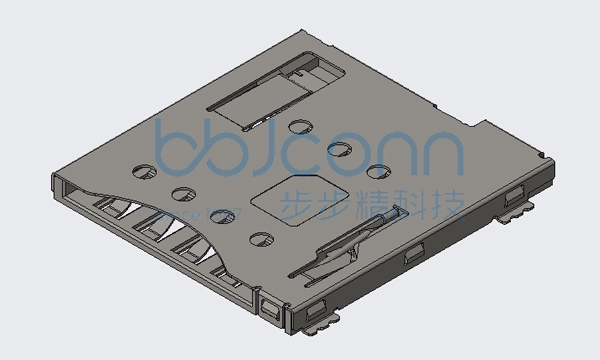 卡座 Micro SIM Push 8+1Pin 带CD H=1.50 贴片 外焊自弹