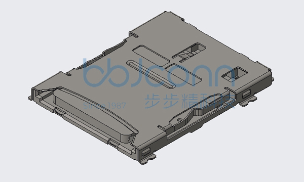 卡座 Mirco SD 10P 贴片 H=1.80 卷边 不带屏蔽罩