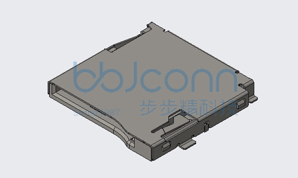 卡座 TF 外焊 9Pin H=1.88 贴片 带柱 平脚镀金