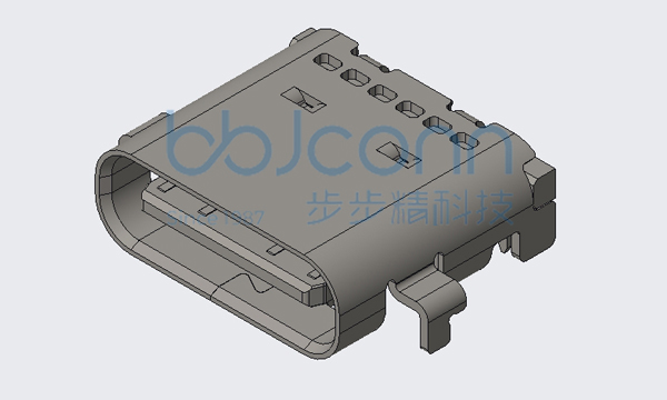 TYPE-C 24P 母座 四脚插 沉板1.0 L=7.90 CH=0.58 双排SMT