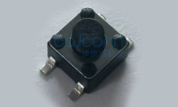 轻触开关 4.5x4.5x4.3 四脚贴片 不锈钢弹片 6.8脚距 260GF 铜盖 盐雾24H