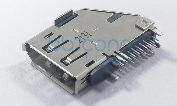 DP 20P 母座 侧插 L=26.0 铜壳 卷边