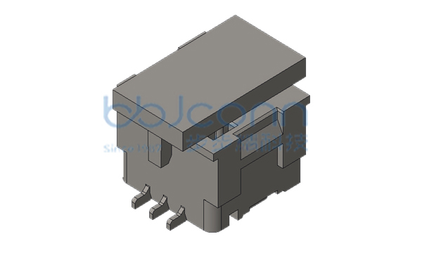 针座 SHLD 1.0-2x3P 双排 立贴 带扣 米黄色 编带