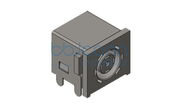 DC插座 DC740060-0.75针 H=11.85 八脚插 带柱 PA10T 全铜 DC20V 15A