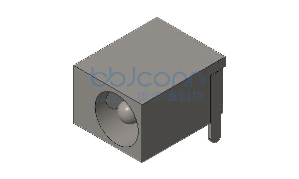 DC插座 DC-044 2.5针 半铜 三脚插 带柱