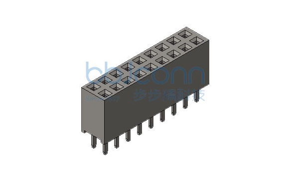 排母 PH2.54 塑高8.50 2X9P PC3.2 Y型 180度 DIP 盒装