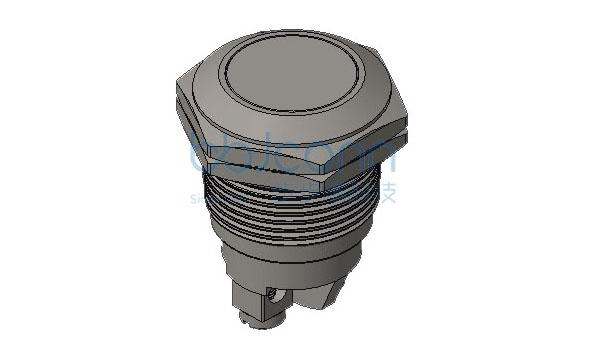 金属开关 16MM黄色指示灯 H=23.2 螺丝脚