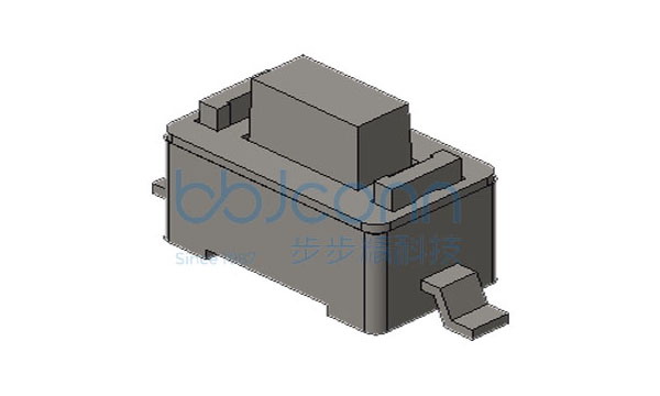 轻触开关 3x6x5 两脚贴片 脚距8.8 260GF 白色按钮 编带