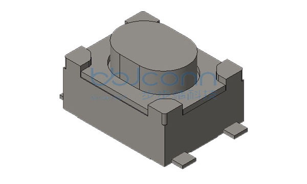 轻触开关 3x4x2.5 四脚贴片 白色按钮 160gf 编带