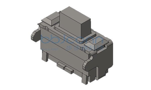 轻触开关 2x4x3.5 双层 支架 全包 白色盖板 白柄 不锈钢双弹片 160GF