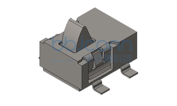 检测开关 KFC-V-221 四脚贴片 无柱 铁盖弹簧