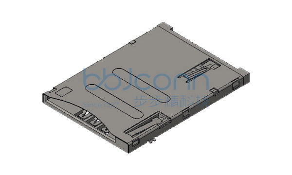 卡座 SIM CARD PUSH 6+1 H=1.85 贴片 带柱 编带 （C-S207185A2-1）