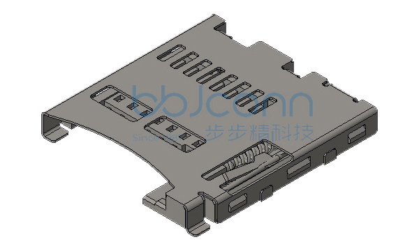 卡座 TF内焊 常开型 CARD PUSH PUSH 8P H=1.85 贴片 无柱 编带