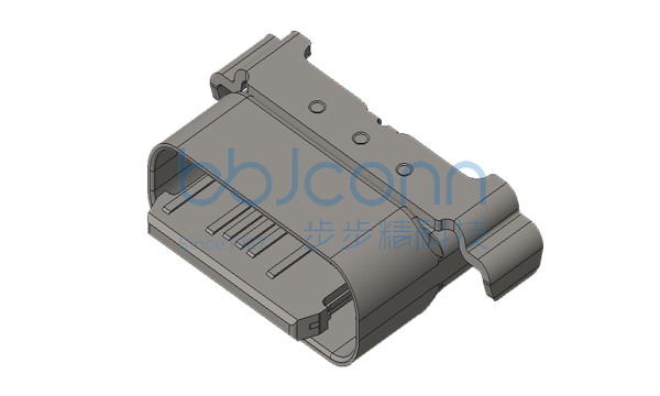 TYPE-C 12P 母座 L=7.60 沉板1.70 两脚外漏1.5mm 端子SMT