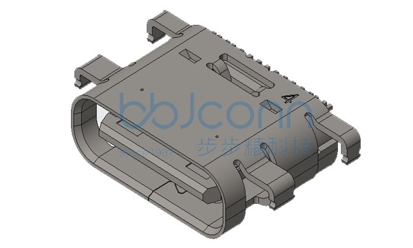 TYPE-C 16P 母座 L6.5沉板2.38 CH0.95