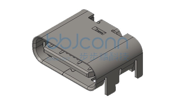 TYPE-C 16P 母座 L=6.5 板上型 CH1.68 铜合金端子 电流8A