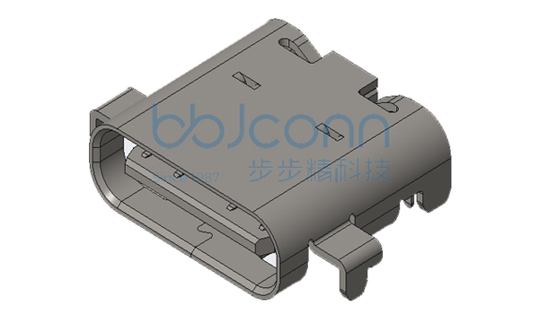 TYPE-C 24P 母座 沉板1.1 L=8.0 CH=0.47 不带EMI 不带LOGO (JAE) (U22001-6) 编带