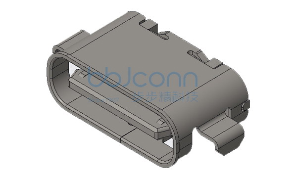TYPE-C 6P 两脚插 端子SMT 无弹 沉板1.60 L=5.15 CH=0.02 带独立中夹片2.0版本