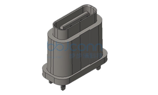 TYPE-C 16P 防水母座 直立式 带中夹片 四脚插 端子DIP H=10.2 IPX8 编带