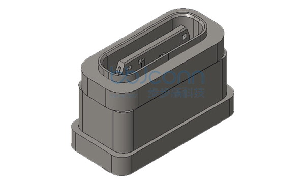 TYPE-C 6P 防水母座 直立式 DIP 两脚插 H=6.80 IPX7 不带方形防水圈 编带